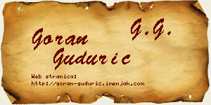 Goran Gudurić vizit kartica